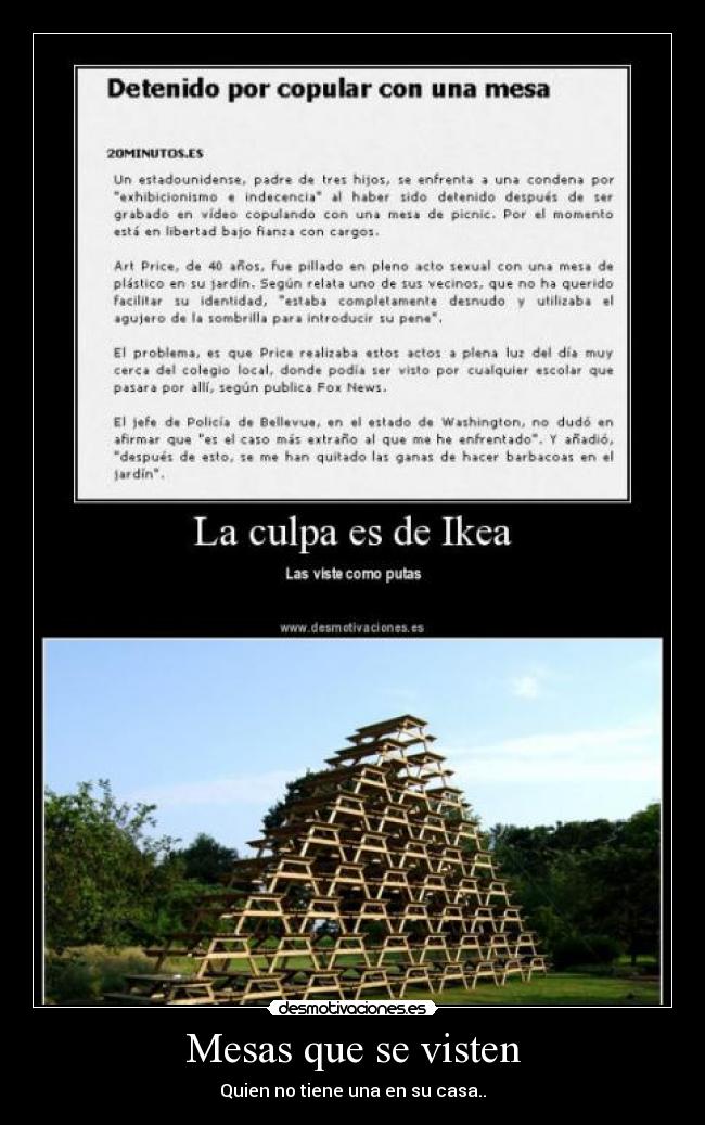 Mesas que se visten - 