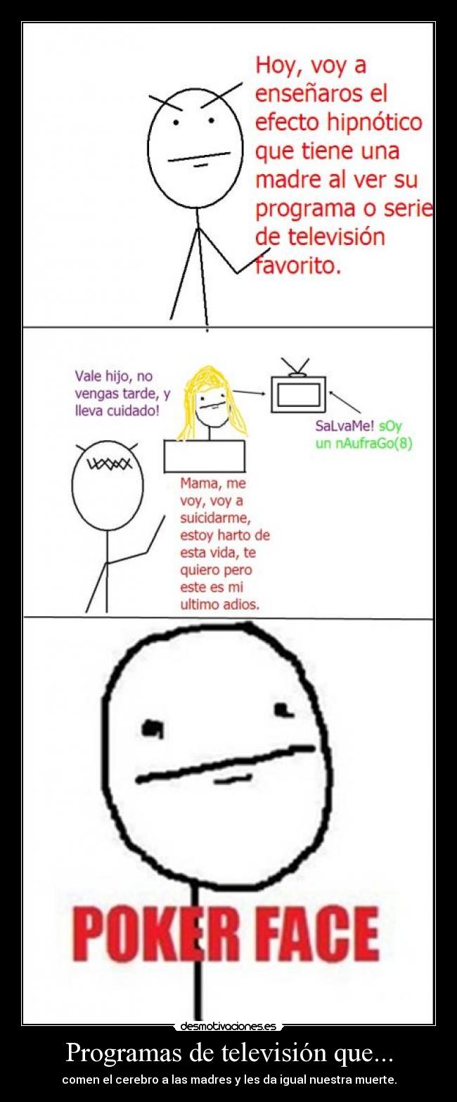 carteles poker face desmotivaciones