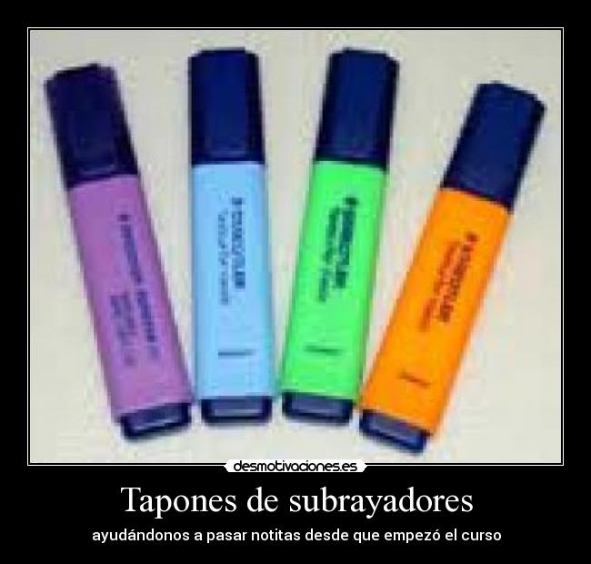 Tapones de subrayadores - 