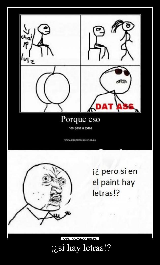 ¡¿si hay letras!? - 