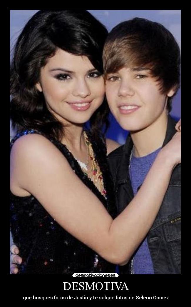 DESMOTIVA - que busques fotos de Justin y te salgan fotos de Selena Gomez