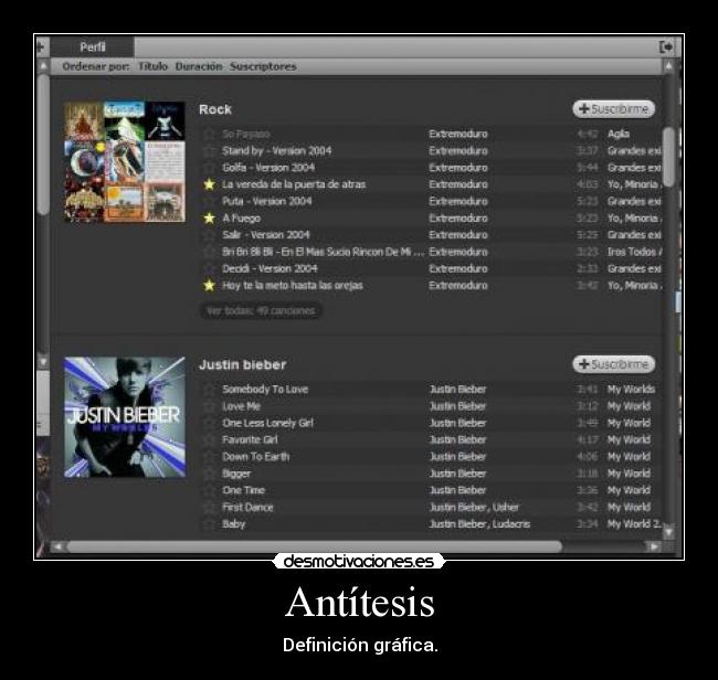 Antítesis - Definición gráfica.