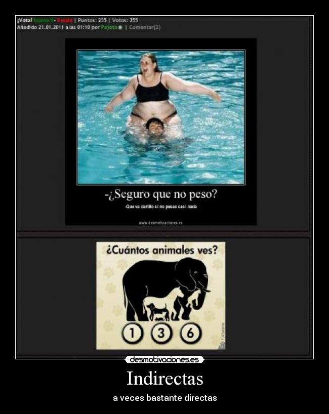 Indirectas - a veces bastante directas