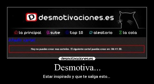 Desmotiva... -