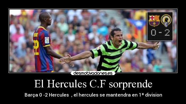 El Hercules C.F sorprende -