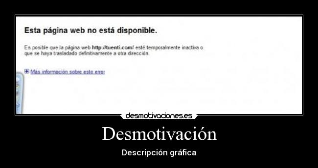 Desmotivación - Descripción gráfica