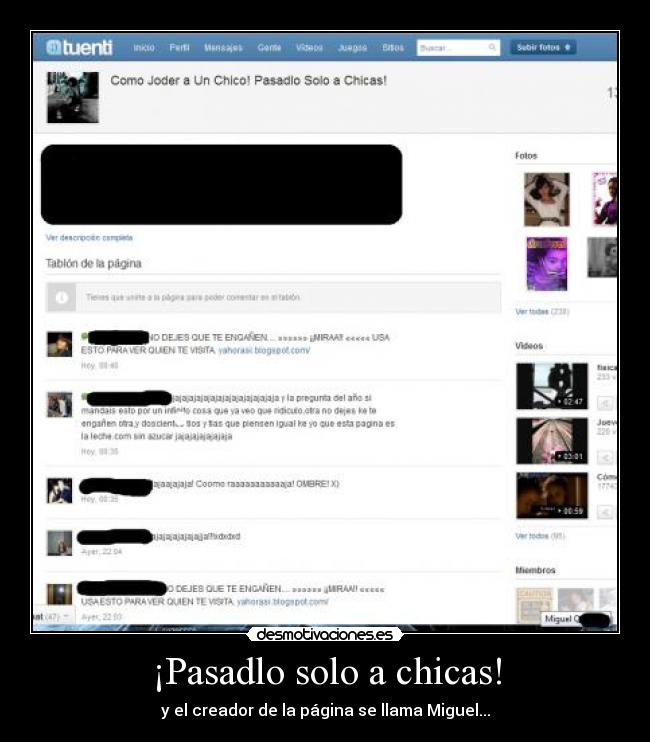 ¡Pasadlo solo a chicas! -