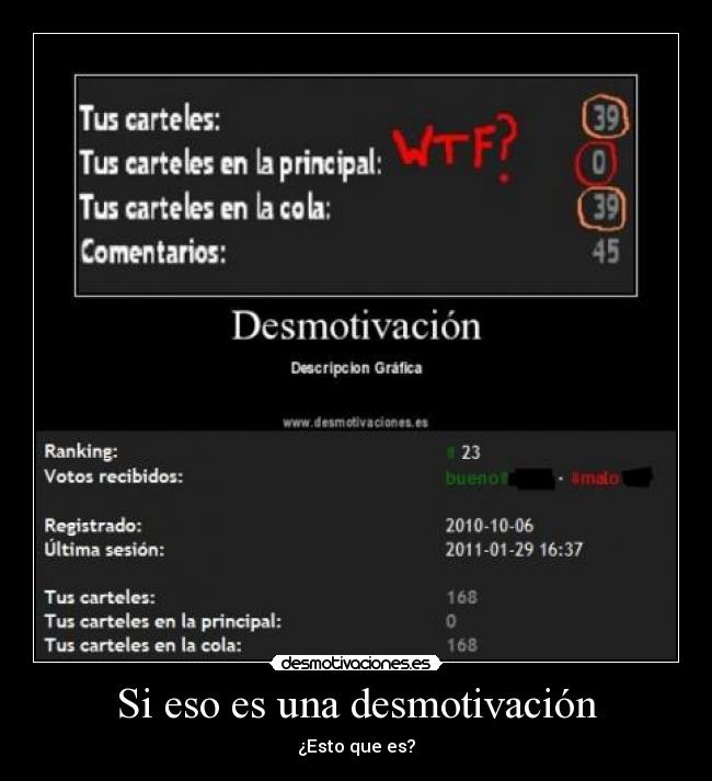 Si eso es una desmotivación - 
