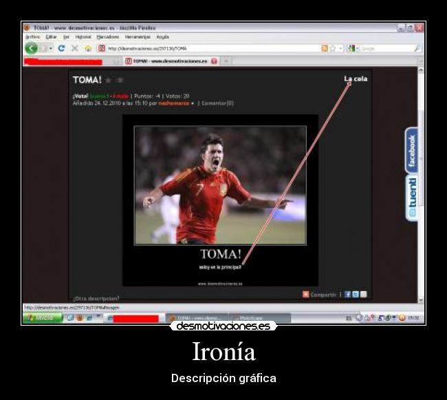 Ironía - Descripción gráfica