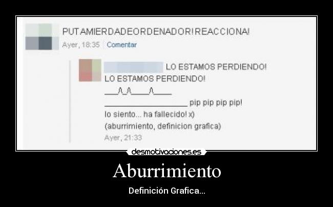 Aburrimiento - Definición Grafica...