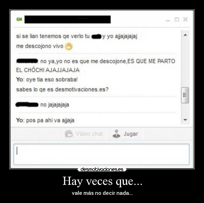 Hay veces que... -