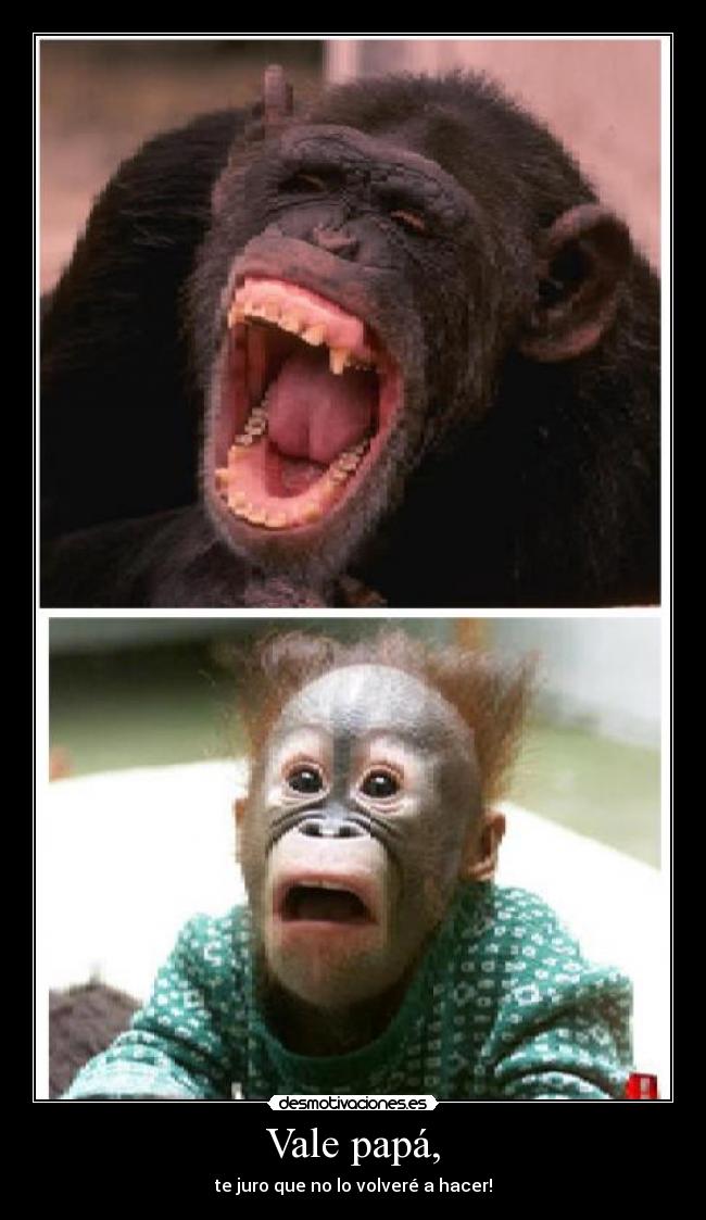 Vale papá, -