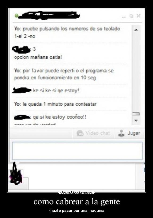 como cabrear a la gente - 