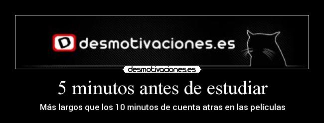 5 minutos antes de estudiar - 