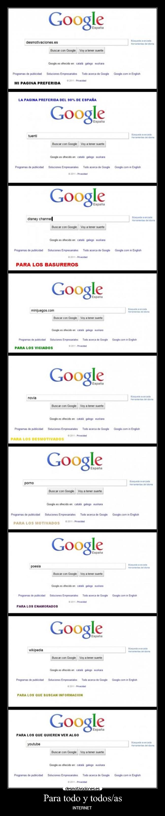 Para todo y todos/as - INTERNET 