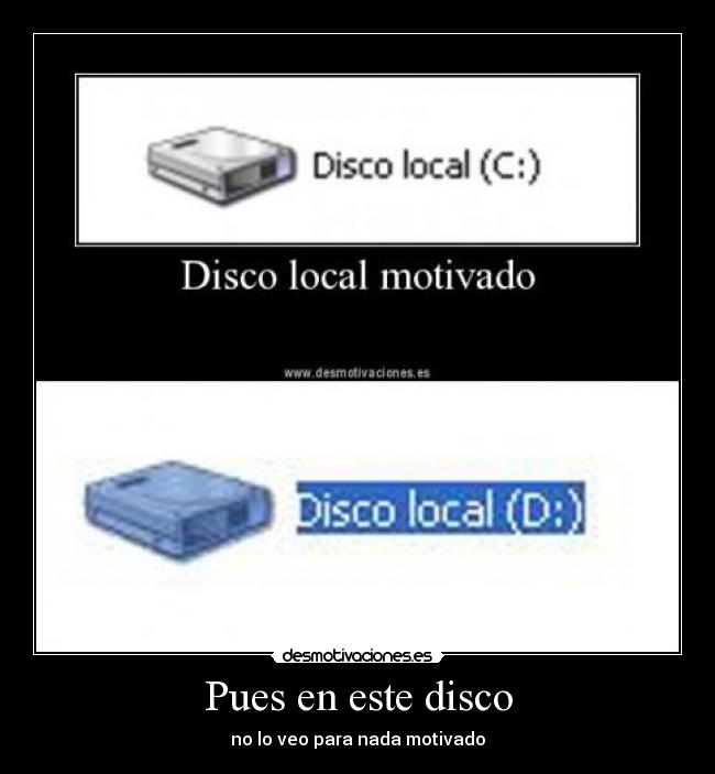 Pues en este disco - no lo veo para nada motivado