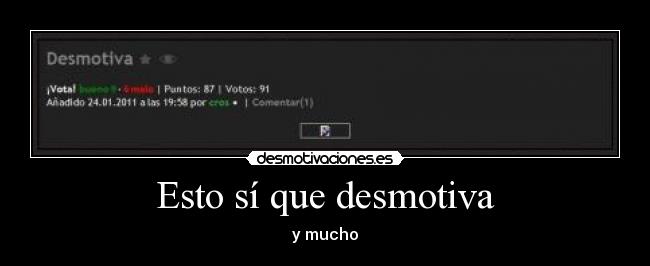Esto sí que desmotiva - 