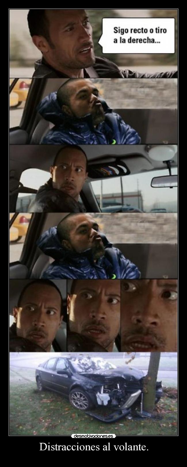 Distracciones al volante. -