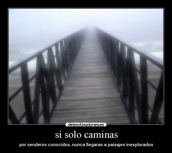 si solo caminas -