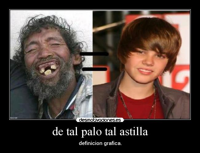 de tal palo tal astilla -