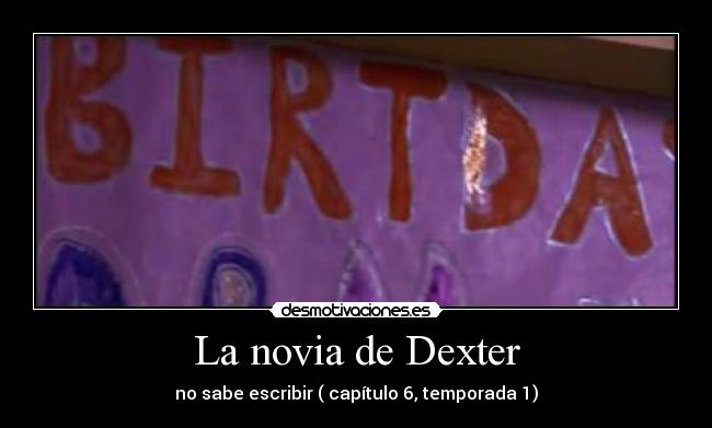 La novia de Dexter -