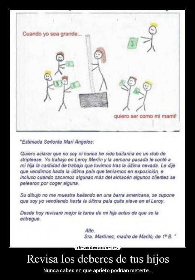 carteles deberes desmotivaciones