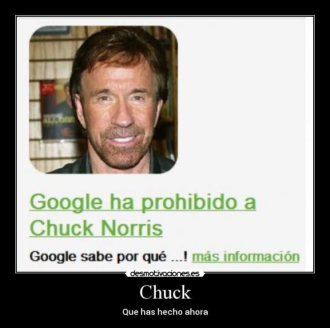 Chuck - Que has hecho ahora