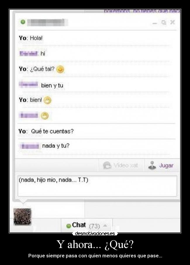 Y ahora... ¿Qué? -