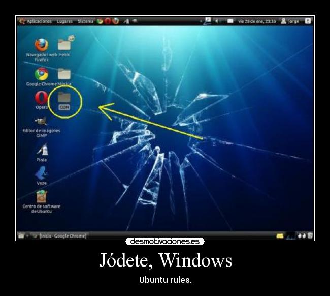 Jódete, Windows -