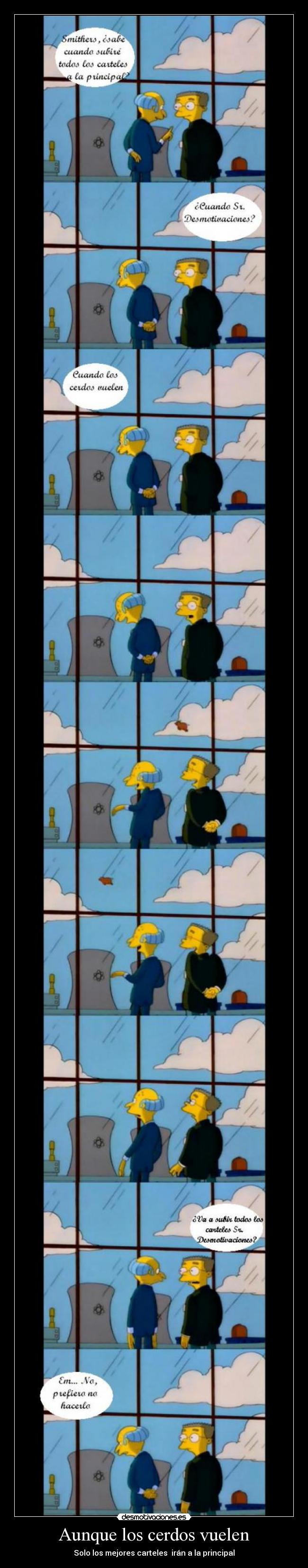 Aunque los cerdos vuelen - Solo los mejores carteles irán a la principal