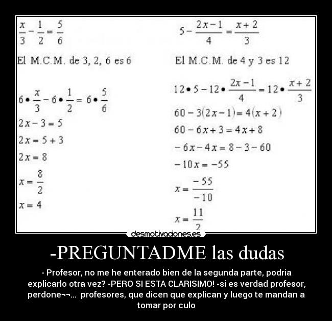-PREGUNTADME las dudas -