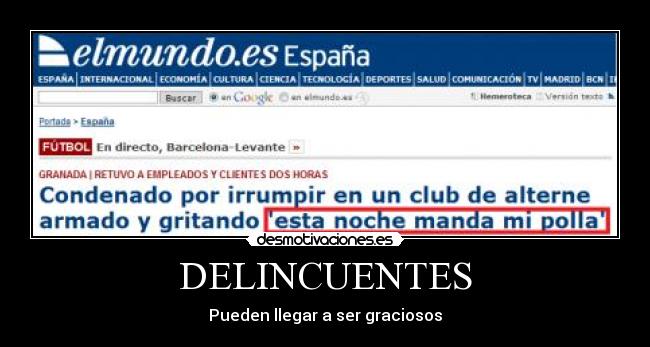 DELINCUENTES -