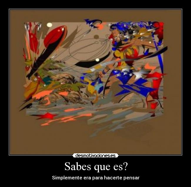 Sabes que es? - 