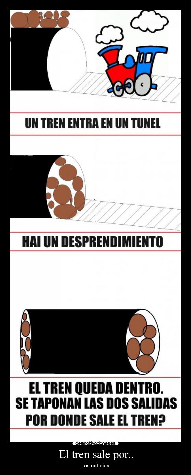 El tren sale por.. -