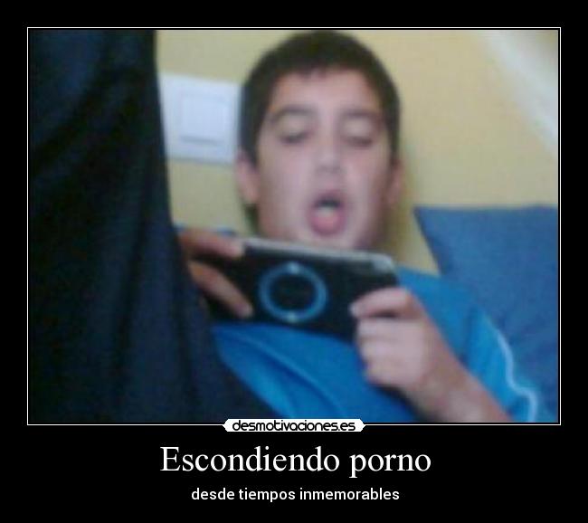Escondiendo porno -