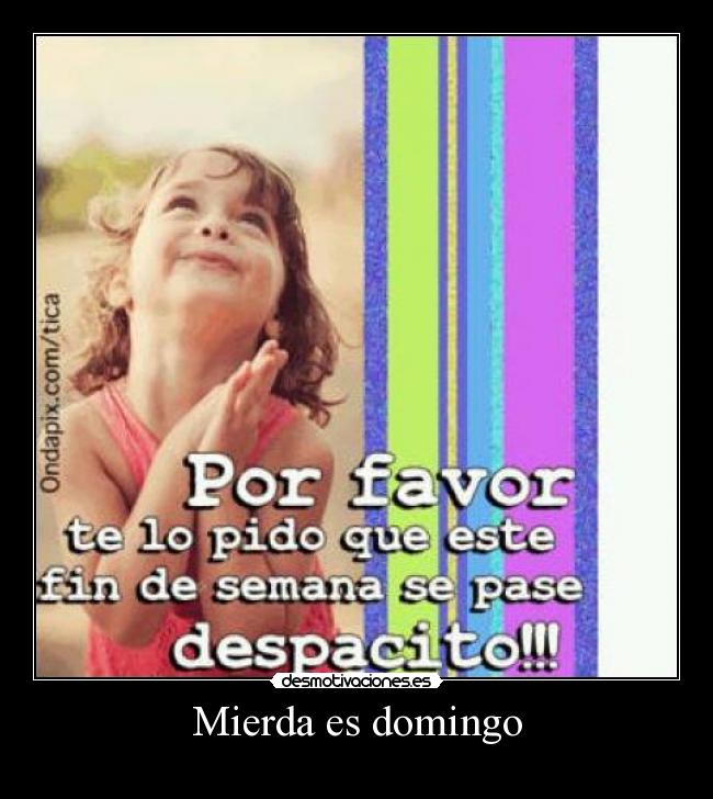 carteles fin semana domingo desmotivaciones