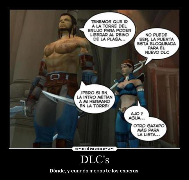 DLCs - Dónde, y cuando menos te los esperas.