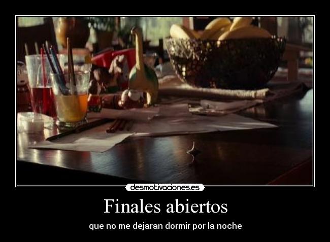 Finales abiertos - 