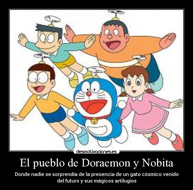 El pueblo de Doraemon y Nobita - 