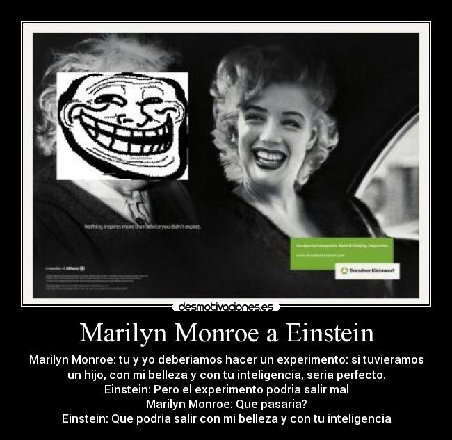 Marilyn Monroe a Einstein -