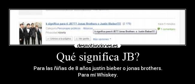 Qué significa JB? -