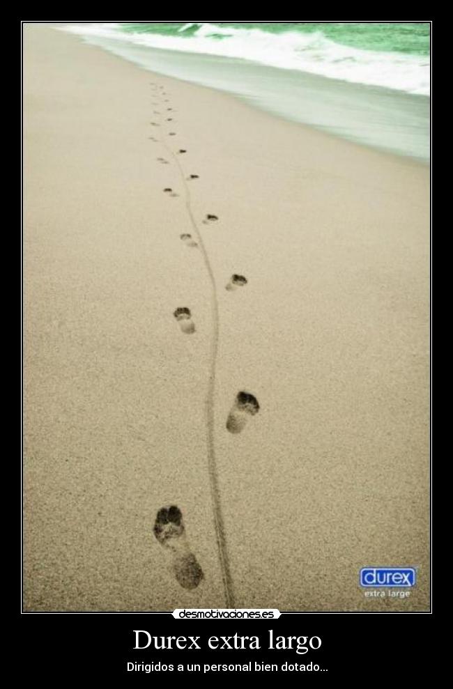 Durex extra largo - Dirigidos a un personal bien dotado...