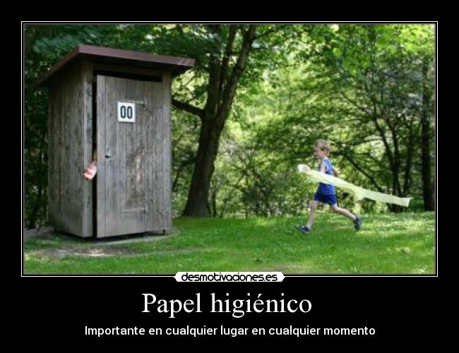 Papel higiénico  - Importante en cualquier lugar en cualquier momento