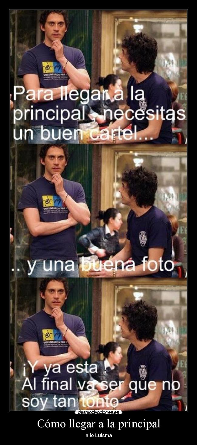 Cómo llegar a la principal -