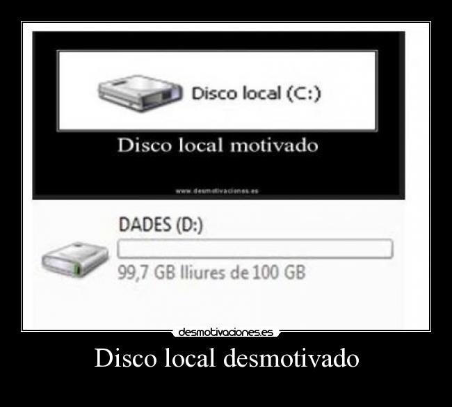 Disco local desmotivado -