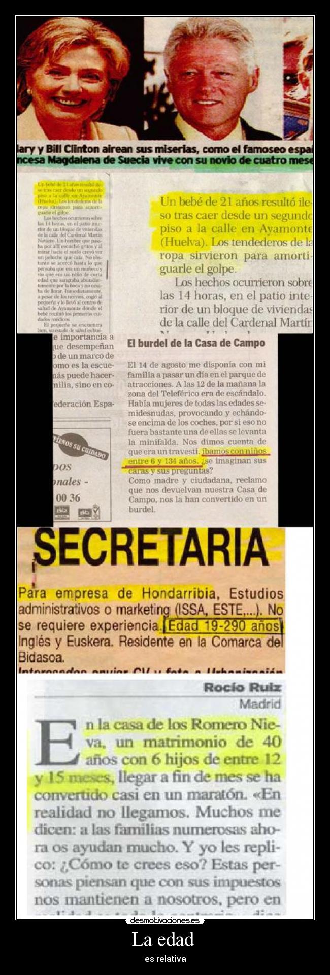 La edad - es relativa