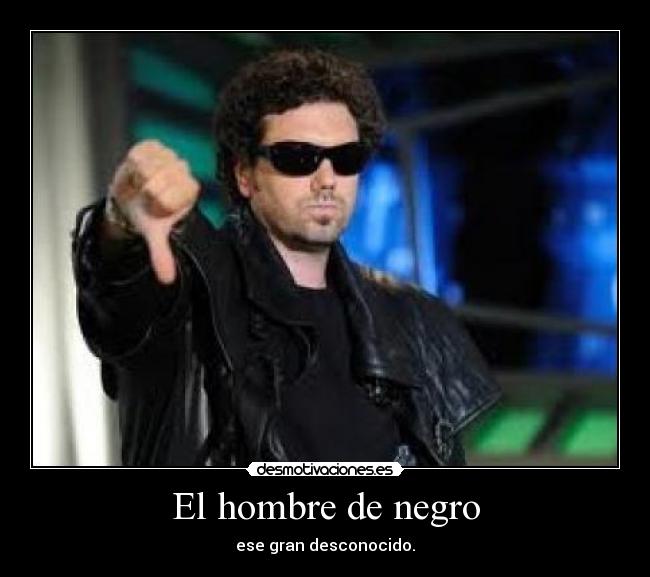 El hombre de negro -