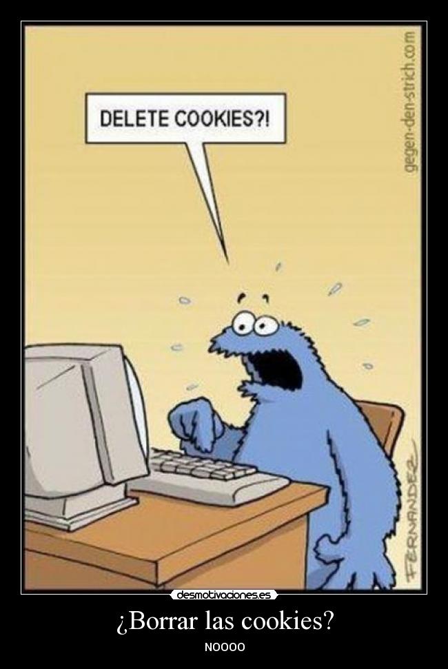 ¿Borrar las cookies? -