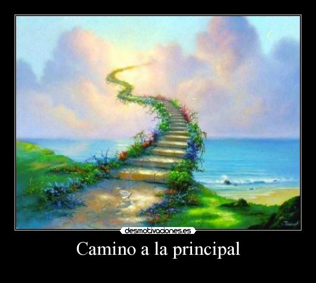 Camino a la principal -