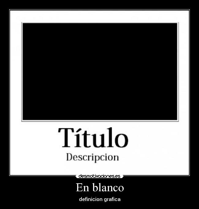 En blanco - 